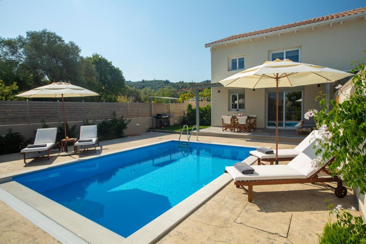 Grappolo Lefkada Villas - Villa Vertzami Just 2 Km From Lefkada Town Apolpaina Exterior foto