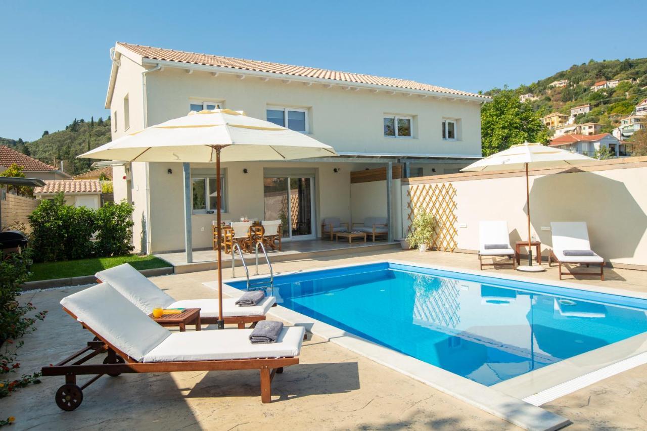 Grappolo Lefkada Villas - Villa Vertzami Just 2 Km From Lefkada Town Apolpaina Exterior foto